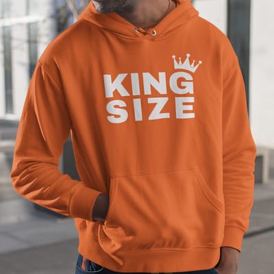 Oranje Koningsdag Hoodie King Size - MAAT XS - Feestkleding & Carnavalskleding