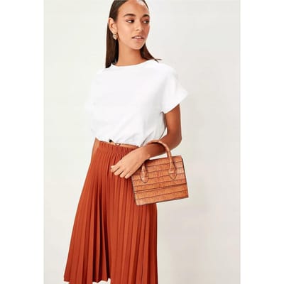 Trendyol - Dames Handtas - Bruin Mini - Universele Maat