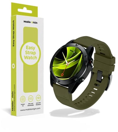 Mobile Origin Easy Strap Horloge 20Mm Donkergroen