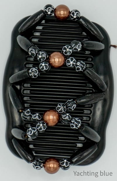 Haarkammen - dubbel - met kralen - haarclip - dubbele kam - kralen - haarclips dames - parel - kado vrouw -
