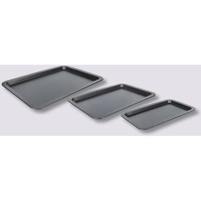 5five Bakplaatset - 3 stuks, Staal, 48 x 33,5 x 2,3 cm