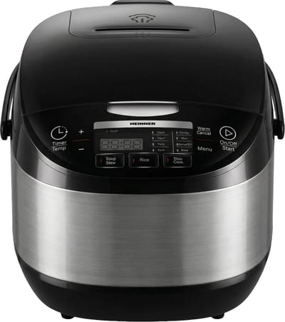 Heinner Multicooker 5 L – 770-918W – 11 Programma’s – 24 u Timer – Touchbediening met LED-display – Warmhoudfunctie – Zwart