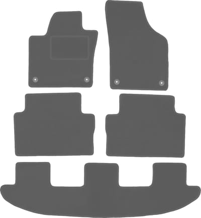 Grafiet automatten voor: Volkswagen Sharan II minivan (2010-)