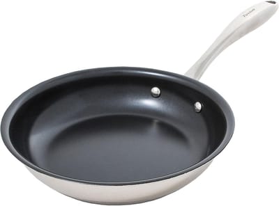 Keramische Antiaanbakpan - Steelpan - Gezond Koken - PTFE PFOA Vrij - 28 cm - Roestvrij Staal