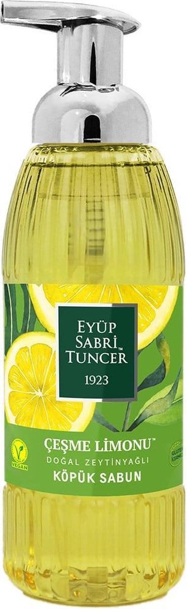 Eyüp Sabri Tuncer – Çeşme Citroen met 100 % natuurlijke Olijfolie - Schuimzeep met pomp – 500 ML