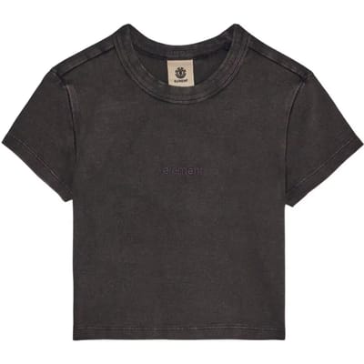 Element Lowcase Crop T-Shirt zwart
