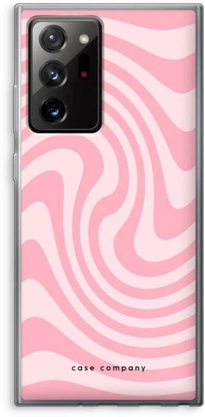 Case Company® - Hoesje geschikt voor Samsung Galaxy Note 20 Ultra hoesje - Swirl Roos - Soft Cover Telefoonhoesje - Bescherming aan alle Kanten en Schermrand