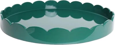 Addison Ross - Dienblad Racing Green Sint-jakobsschelp rond 50cm - Serveerplateaus