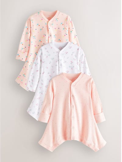 Next - Meisjes - Verpakking van 3 babypyjama's met heupdysplasie - Roze