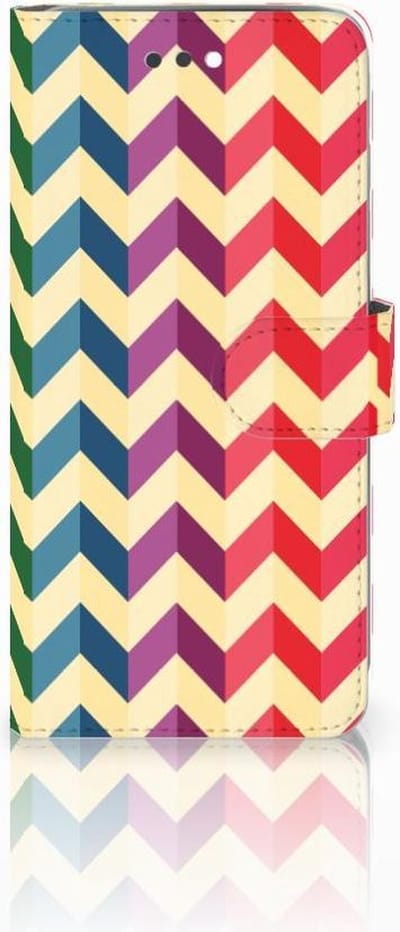 Apple iPhone 7 Plus | 8 Plus Telefoon Hoesje Zigzag Multi Color