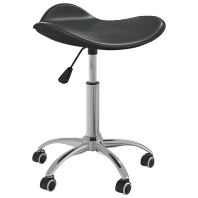 vidaXL - Salonkruk - kunstleer - zwart
