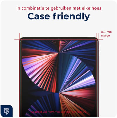 2-Pack Rosso Screenprotector Geschikt voor Apple iPad Pro 12.9 | 9H Tempered Glass | Beschermglas | Glasplaatje | Case Friendly | Met Installatietray | Eenvoudige montage