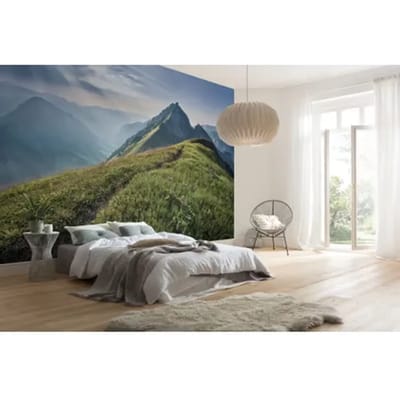 Fotobehang Green Vein - Meerkleurig - 2,50m X 400cm