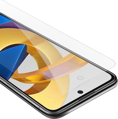 Cadorabo Screenprotector geschikt voor Xiaomi POCO M4 PRO 5G - Pantser film Beschermende film in KRISTALHELDER Geharde (Tempered) display beschermglas in 9H hardheid met 3D Touch