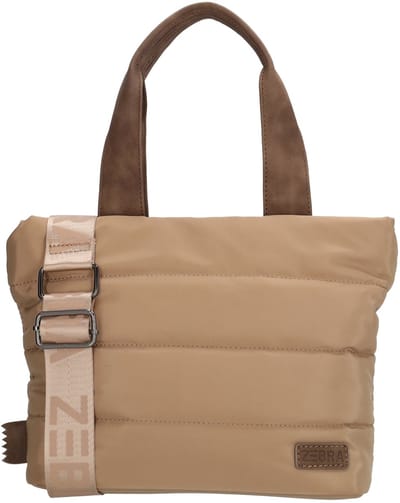 Zebra Trends Elske Handtas - Shopper - Schoudertas - Crossbodytas - Puffy - Gewatteerd - Taupe
