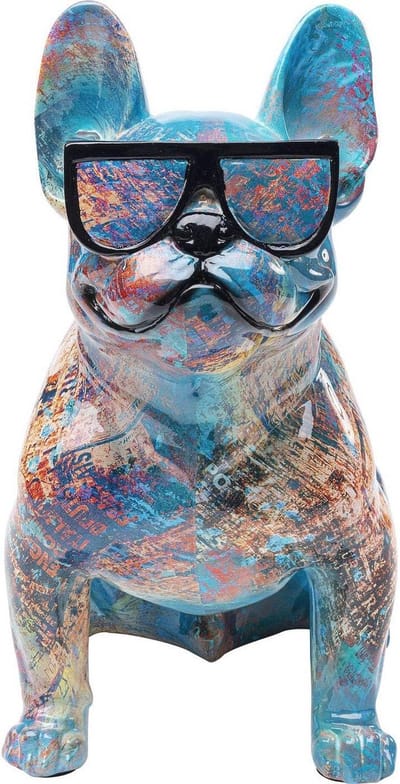 Decoratief Figuur Hond - Hondenbeeld Accessoire - Woonkamer Decoratie - Glanzende Afwerking - 37 x 30 x 20 cm