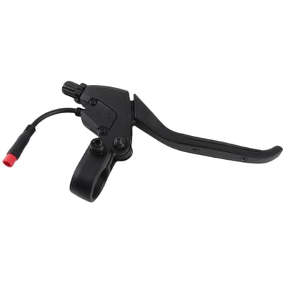 Remplacement Levier de Frein pour Trottinette Kukirin Alliage d'Aluminium Noir Poignée de Frein Gauche Ergonomique avec Câble de 70 mm Connecteur Double Broche Étanche black