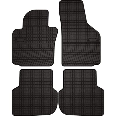 Wielganizator SolidPRO Serie - Volkswagen Jetta VI - C-klasse - Zwarte Rubber Matten - Perfecte Pasvorm