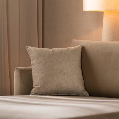 Bronx71® Sierkussen Myles stof gemêleerd taupe 45 x 45 cm