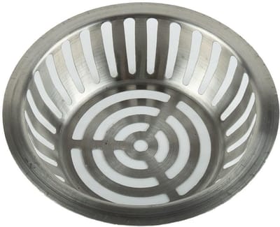 Afvoerrooster RVS - Regenpijp Kap - Buiten Afvoer - Anti-Verstopping - Zilver
