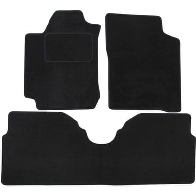 J&;J AUTOMOTIVE | Zwarte Velours Vloermatten Op Maat Voor Renault Megane Scenic 1997-2003 zwart