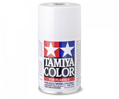 Tamiya Hobbyverf Acrylverf - TS-27 White - Matt - Acryl Spray - Verf spuitbus - 100 ml