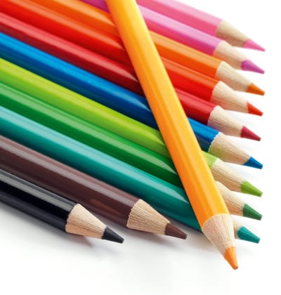 Djeco aquarelpotloden 12 stuks - kleuren set FSC hout.