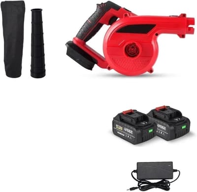 Elektrische Bladblazer - Luchtblazer Tuin - Snel Bladeren Verwijderen - 3 Versnellingen 180° Rotatie - 3500W - Rood