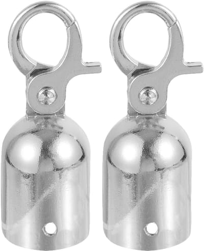 longziming -Kabel Eindklem - Kabel Afsluiter - RVS Bevestiging - Voorkomt Afglijden - Eenvoudige Montage - Roestvrij Staal - Compact Design - Veilig Buitengebruik - 2 Stuks