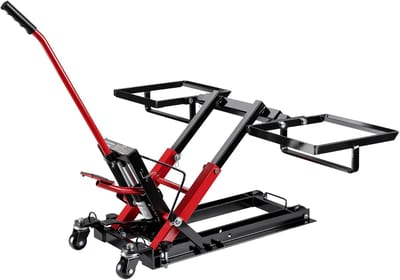 Hydraulische Lift - Motorbok Werkbok - Onderhoud Voertuigen - 3-in-1 Ontwerp - 300 kg Capaciteit - Rood
