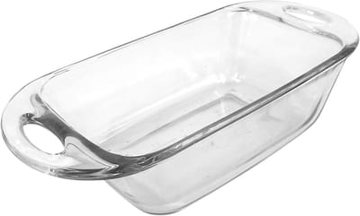 Broodvorm Glas - Bakvorm Rechthoek - Gelijkmatig Bakken - Versterkt Glas - 14 Liter Capaciteit - Helder