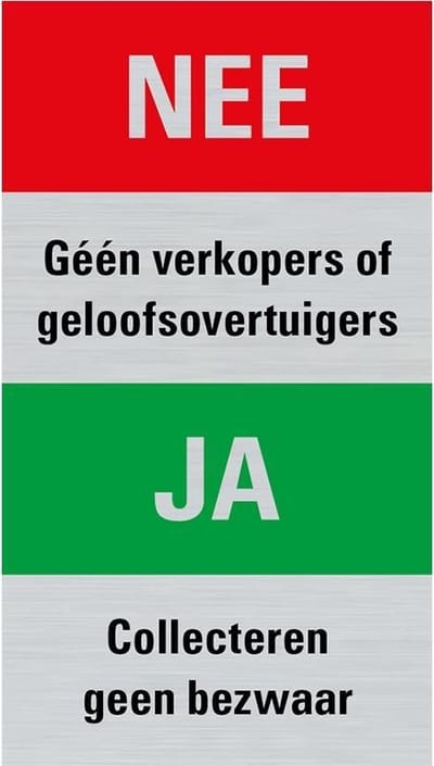 Pickup Route Alulook 44x80 mm Nee Geen verkopers of geloofsovertuigers Ja Collecteren geen bezwaar