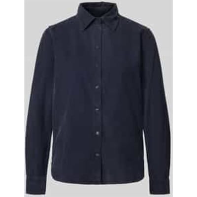 Corduroy blouse met knoopsluiting