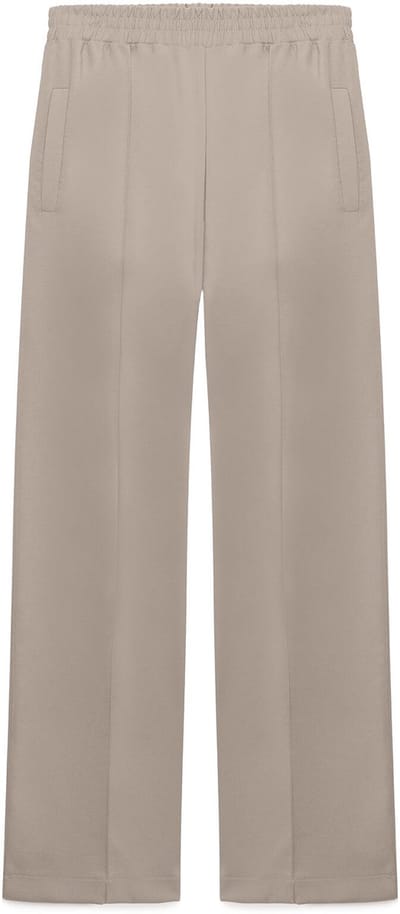 Touché Privé - Crêpe broek met siernaden - Taupe - Dames