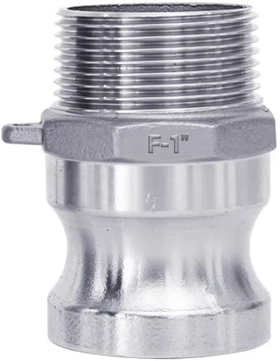 BRENZOOS- Slangkoppeling F-1 Inch - Roestvrij Staal - Krimpaansluiting - Hoge Druk - Temperatuurbereik - Corrosiebestendig - Slangverbinder