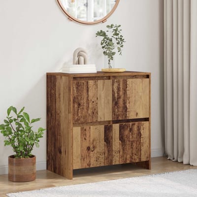 vidaXL - Dressoir - Oudhout - 70 - x - 41 - x - 75 - cm - Bewerkt - hout