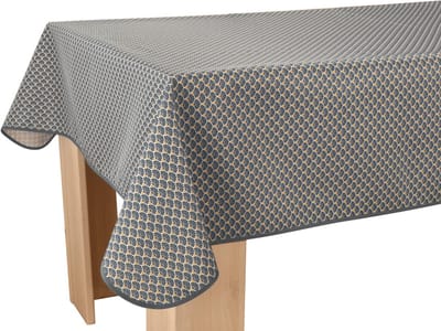 Tafelkleed anti-vlek Vanesse antracite 240 x 150 cm Tafellaken - Decoratieve Tafel Accessoires - Woonkamer Decoratie - Bonne et Plus®