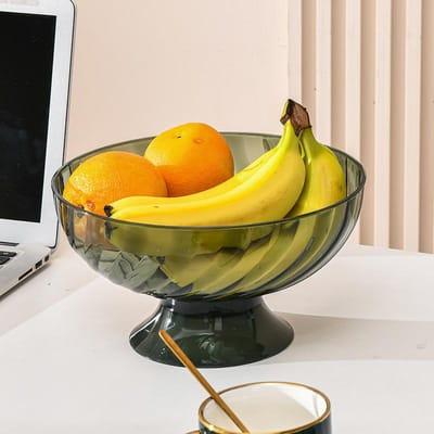 Licht Luxe Feng Fruitbord Huis Woonkamer Salontafel Snackbord Crème Hoge Precisie Ornament Verdikt Plastic Fruitbord
