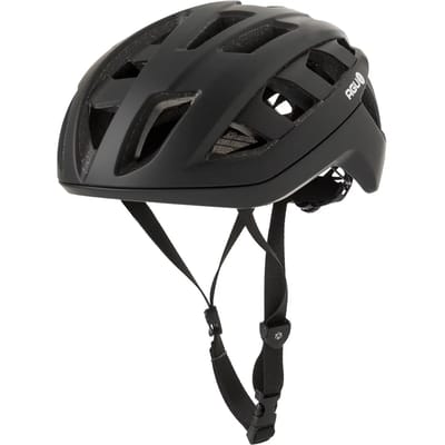 AGU Sleek Fietshelm – In-Mould – 10 Ventilatieopeningen – Gerecycled Materiaal – Unisex – Zwart – S/M - 54-58 cm