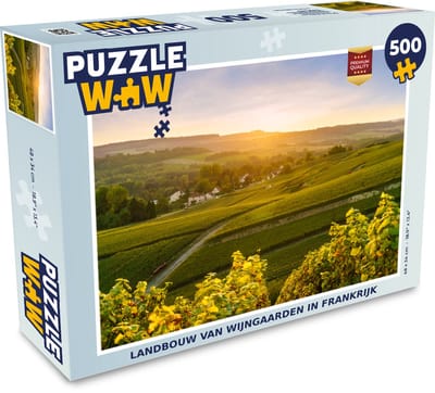 Puzzel Landbouw van wijngaarden in Frankrijk - Legpuzzel - Puzzel 500 stukjes