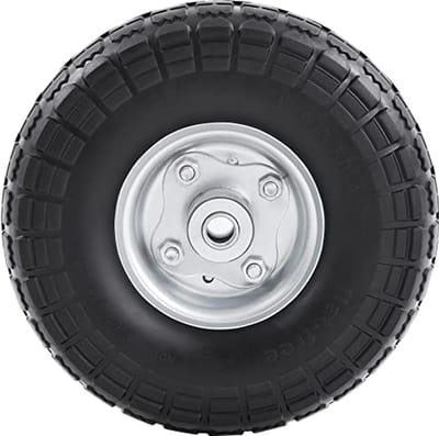 Massieve PU-wielen voor kruiwagen en steekwagen - Ø 255 x 80 mm - Lekvrij en slijtagebestendig reservewiel