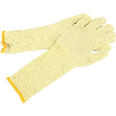1 Paire de Maniques Double Couche Fibre Aramide 300 degrés Résistant Haute Température Tricot Flexible Pâtisserie