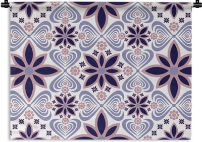 Wandkleed - Wanddoek - Bloemen - Luxe - Design - 60x45 cm - Wandtapijt