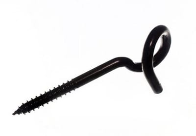 Pigtail schommel hangmat haken 130mm zwart staal