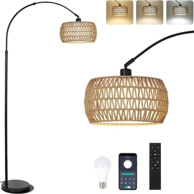 White-Label® Booglampen Staand Voerlamp - Vloerlampen Woonkamer
