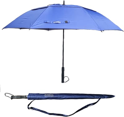 SUNMOOL Storm Paraplu - Golfparaplu - Ventilatie systeem - Ø 130 cm - Blauw