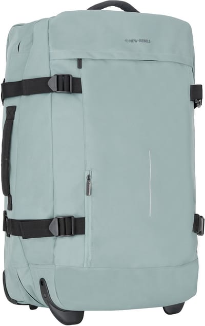 New Rebels Gassaway Trolley Large | Grote Reiskoffer 73L | Lichtgewicht Koffer met Dubbele Wielen | 70x39x27 cm | Salie groen