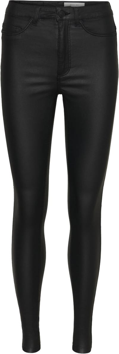 NOISY MAY NMCALLIE HW SKINNY COATED PANTS NOOS Dames Broek - Maat L