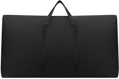 Tuinkussenhoes-Tuinmat opbergtas - vochtwerende tuinmathoes met rits - rechthoekig 100x48x25 cm - zwarte tuinmat opbergtas voor tuinmeubelen