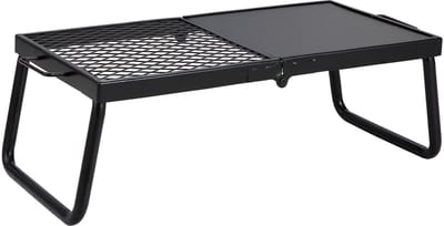 Houtskoolbarbecue (BBQ) - Opvouwbare Tafelbarbecue/Campinggrill - Draagbaar - Afmeting 57 x 28,5 x 23 cm - Tot 300 °C - Inclusief Grillrooster & Grillplaat - Voor Camping & Tuin